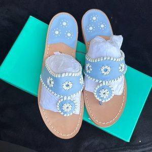 Jack Rogers Pretty in Pastel Light Blue Sandals size 7.5 New